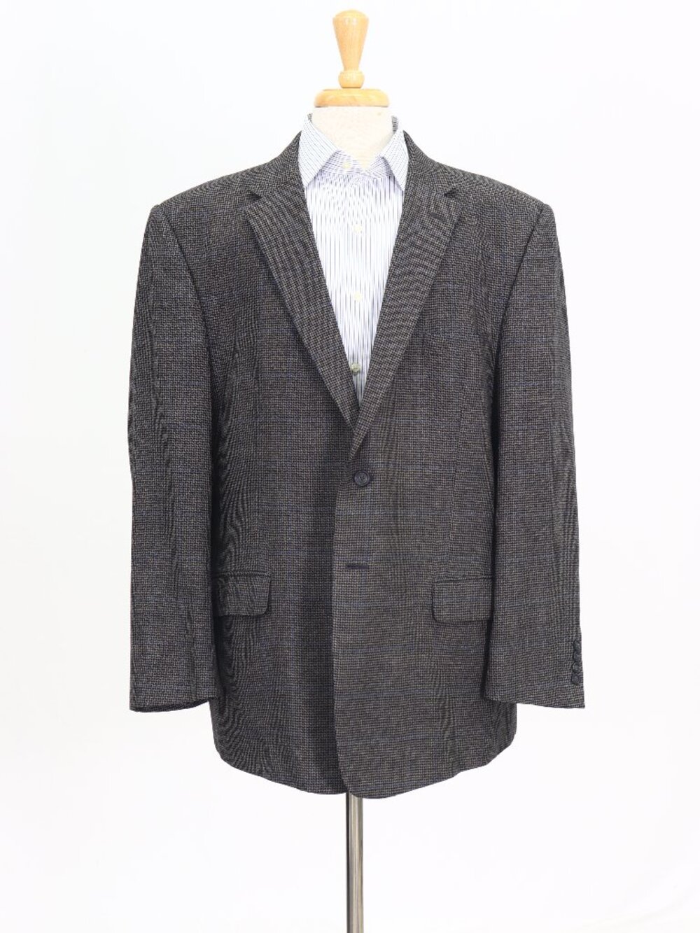 Jos. A. Bank 50R Gray Blazer Sport Coat Jacket 2-Button Check W754